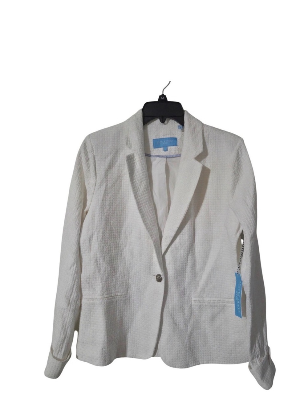 NWT Draper James RSVP White Textured Blazer – Classic & Elegant